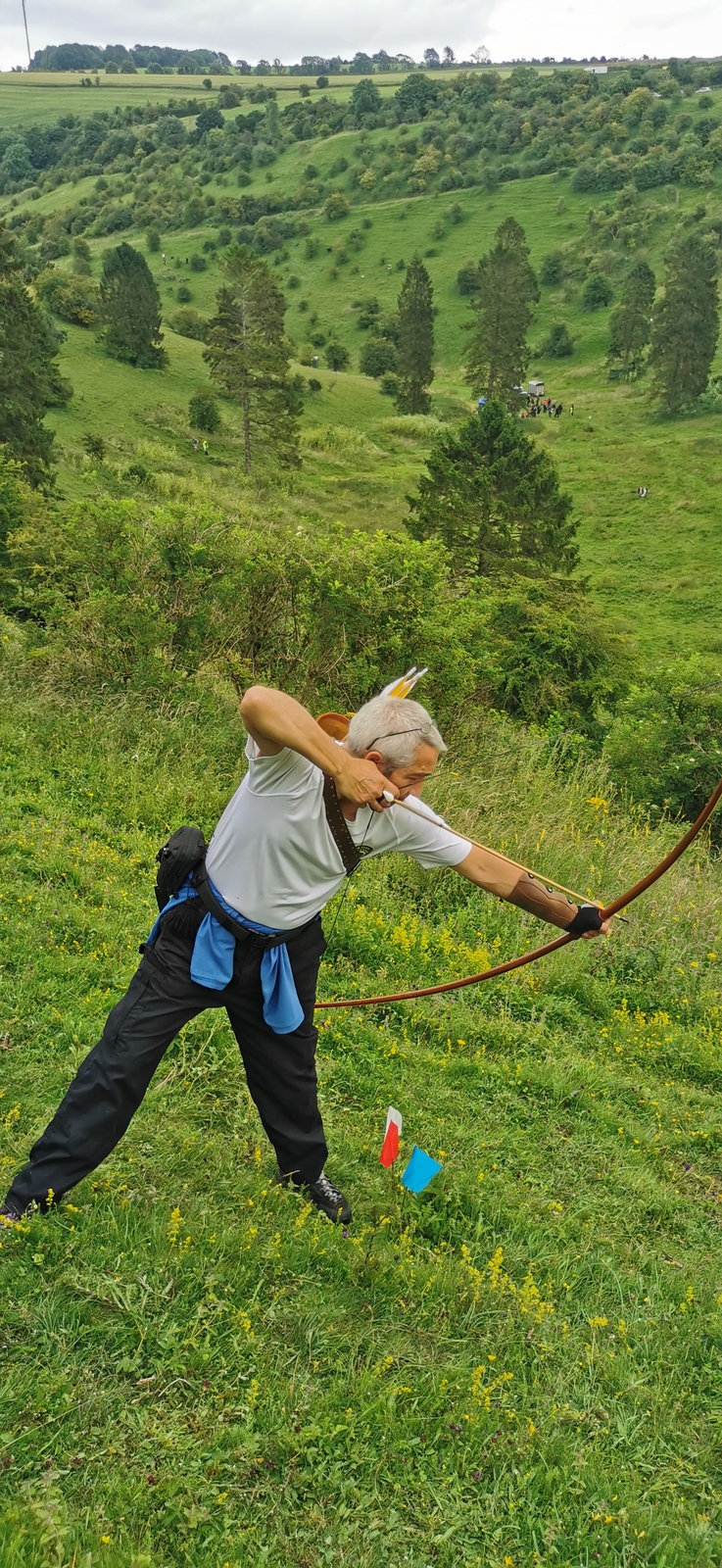 An archer shooting the field discipline